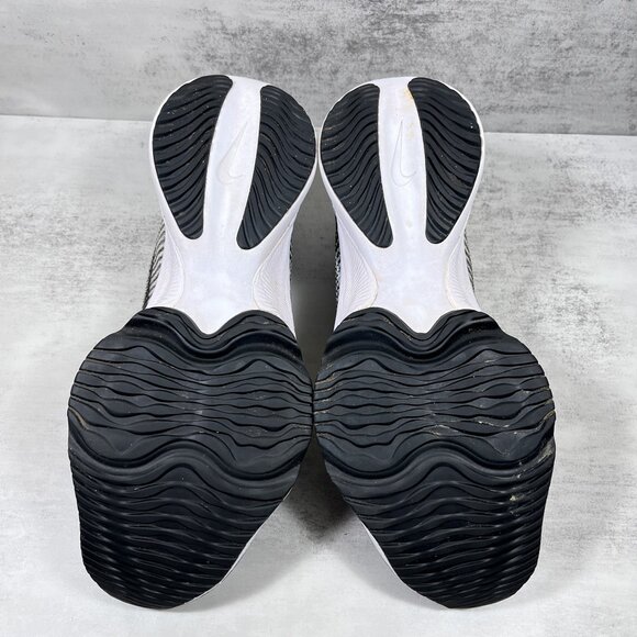 Nike Air Zoom Tempo Next% Flyknit Running Shoes - Men's Size 12 - White Black - Picture 9 of 10